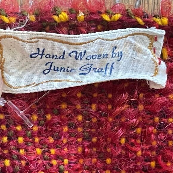 Artisan Crafted Hand Made Woven Sweater, Boho, Artsy, Wool, Edgy, Unique S - Picture 7 of 11